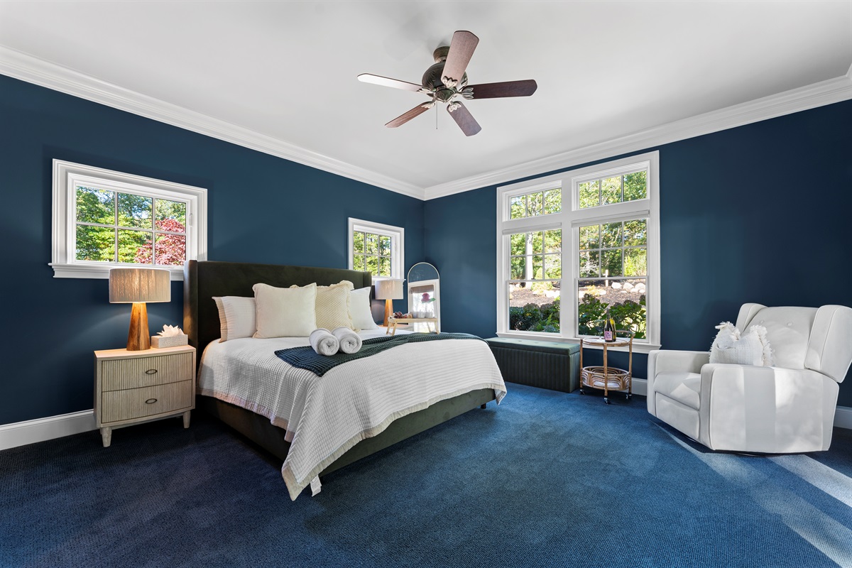 Bright mornings, soft sheets, and space to stretch out