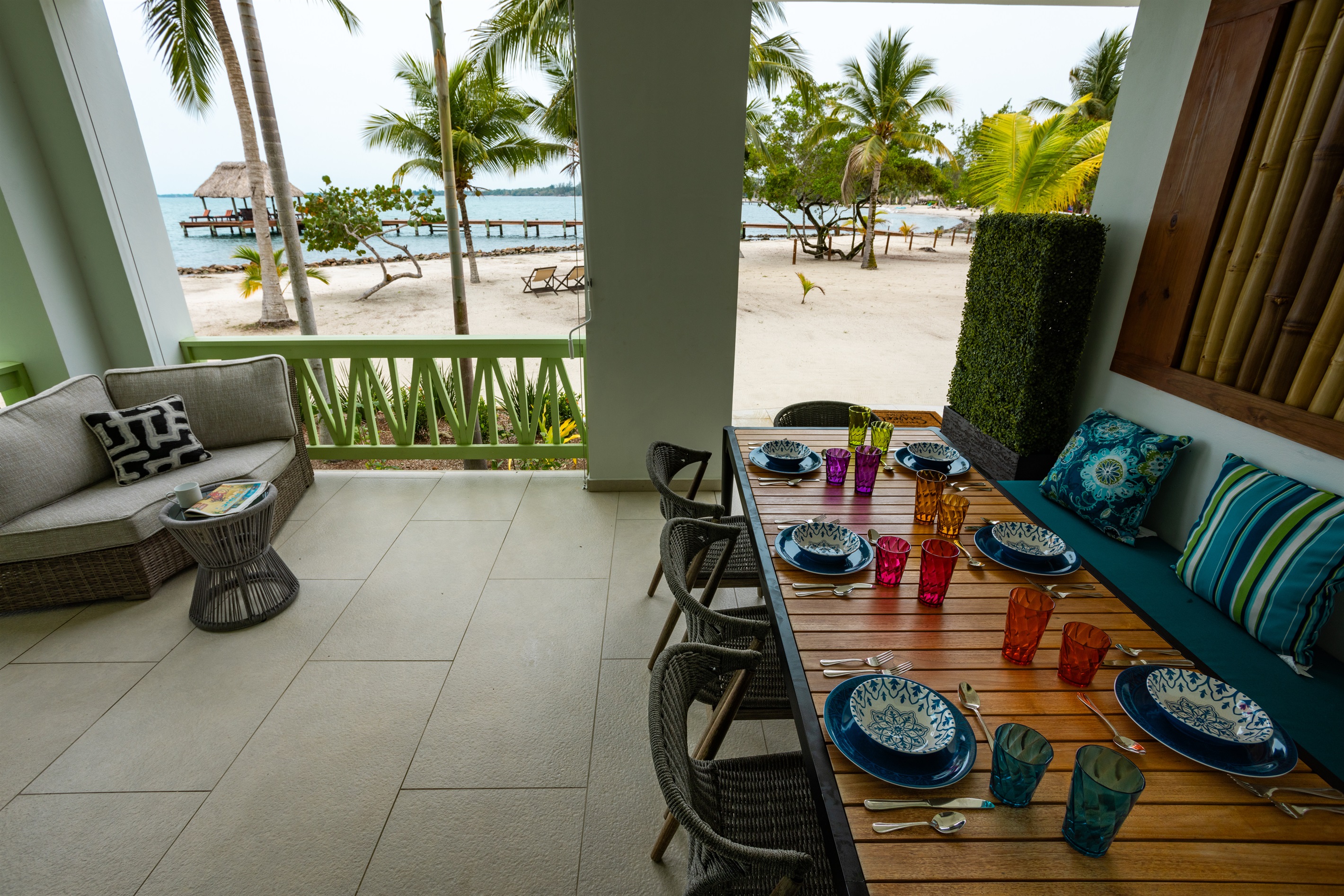 Beach View from Patio Dining Area