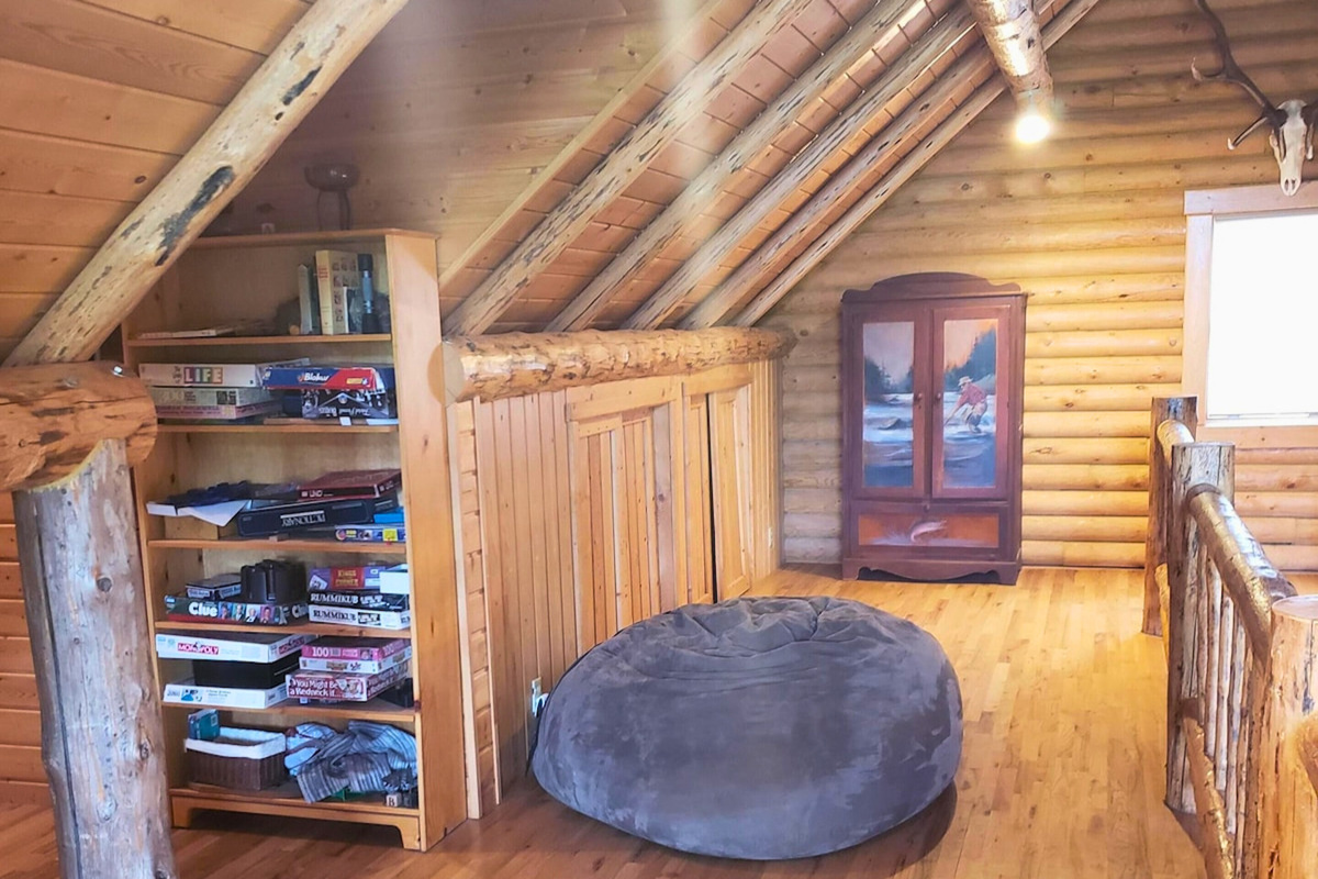 Relax and read a book up in the loft!