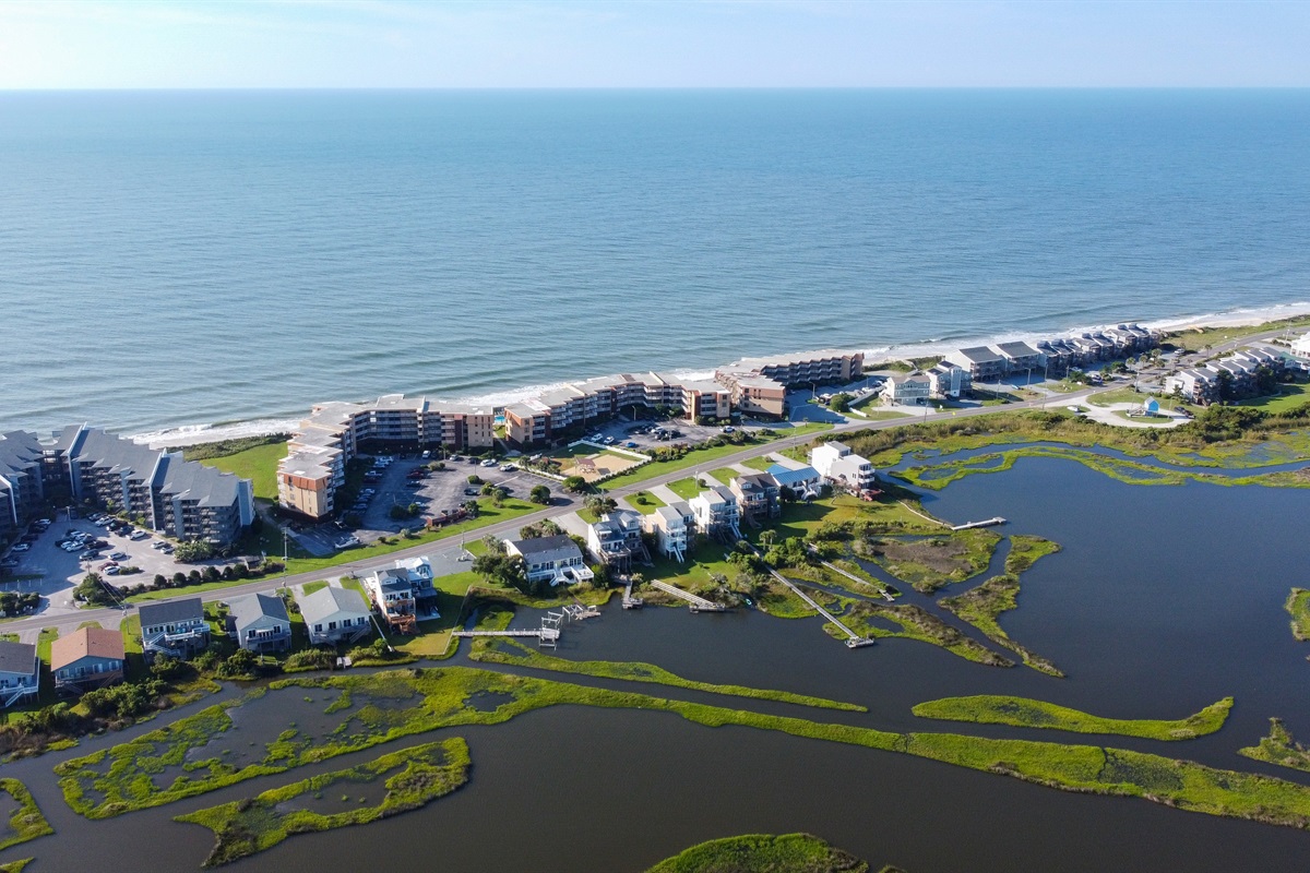 Topsail Dunes facing the ocean