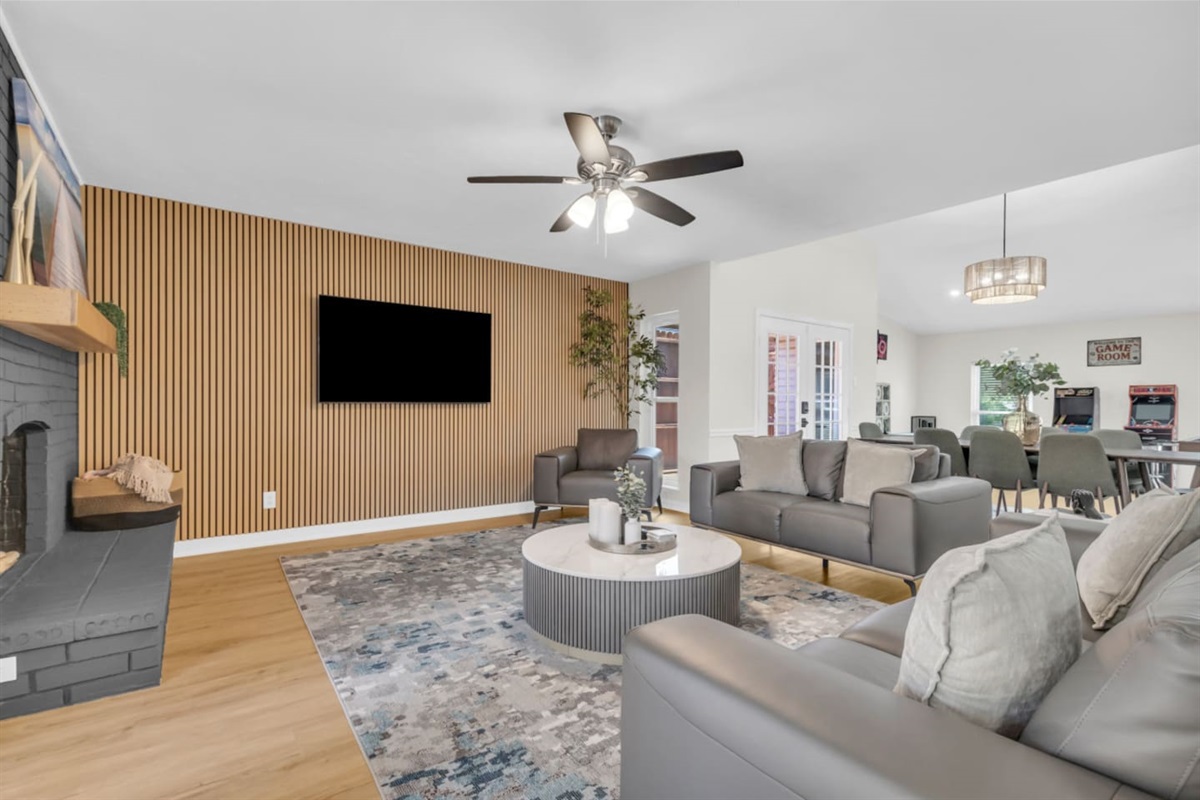 Gather around the TV and relax in style and comfort