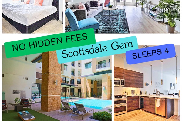 Modern and relaxing bedroom in this Scottsdale Airbnb near Scottsdale Quarter 🛍—just minutes from upscale shopping, dining, and entertainment in the heart of North Scottsdale. 🌵☀