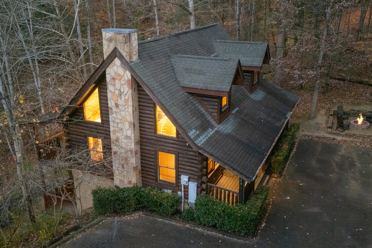 With towering trees surrounding the cabin, you'll enjoy the privacy without losing the amazing proximity to Pigeon Forge.
