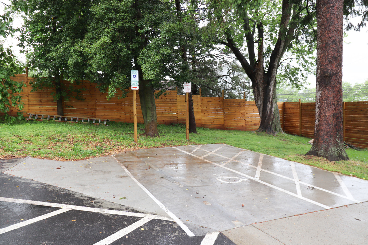 Gated Westminster back parking areas