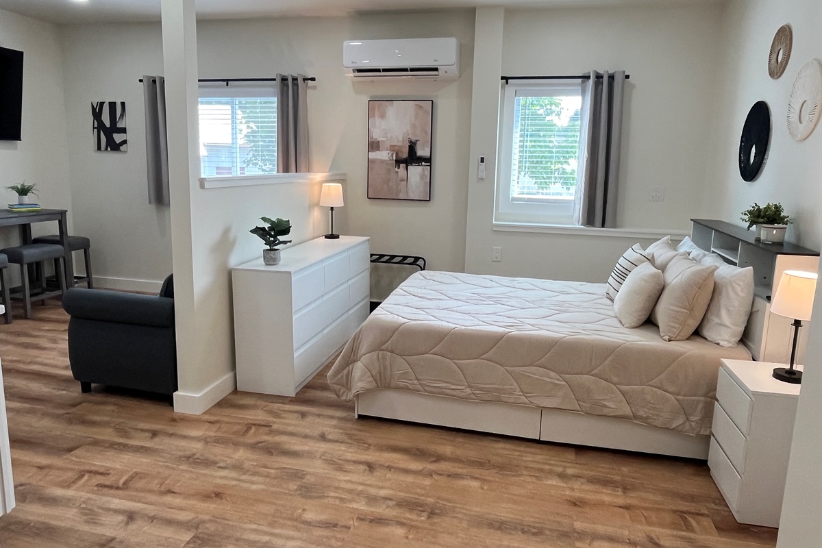 Sleeping and living area