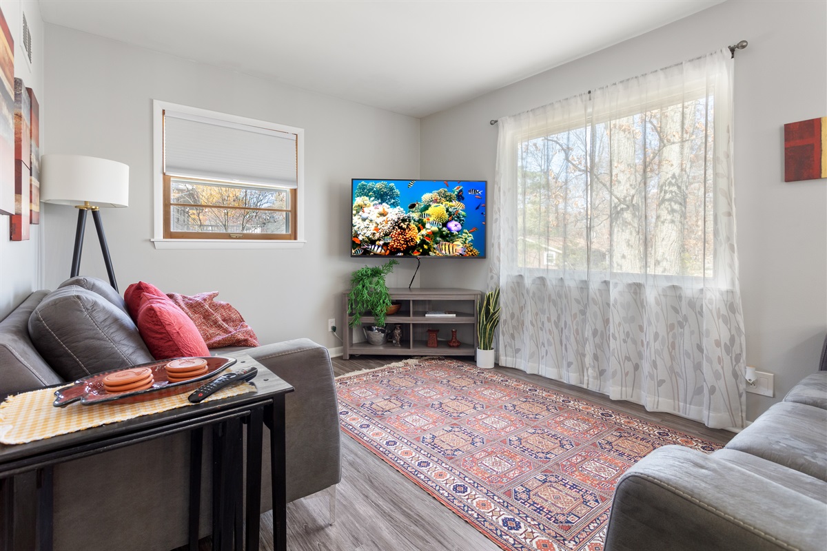 Family room with Smart TV