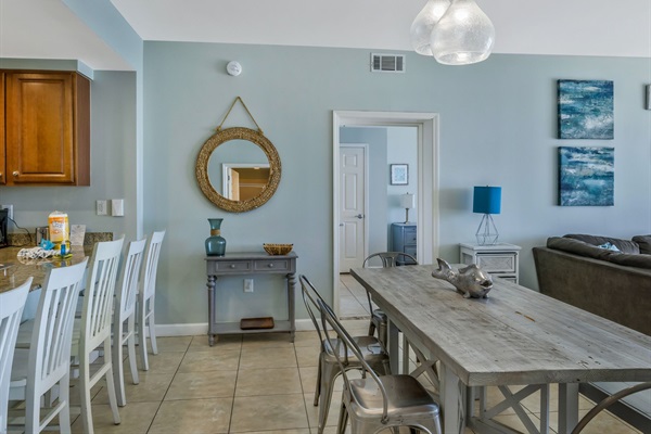 Dining room to Bedroom #1.