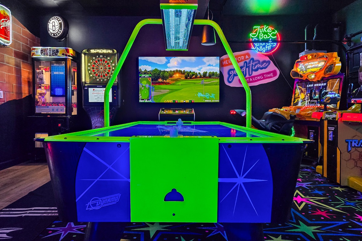 The game room is better than Dave & Busters! Climate controlled and a wide variety of pro-series arcade games for all ages!