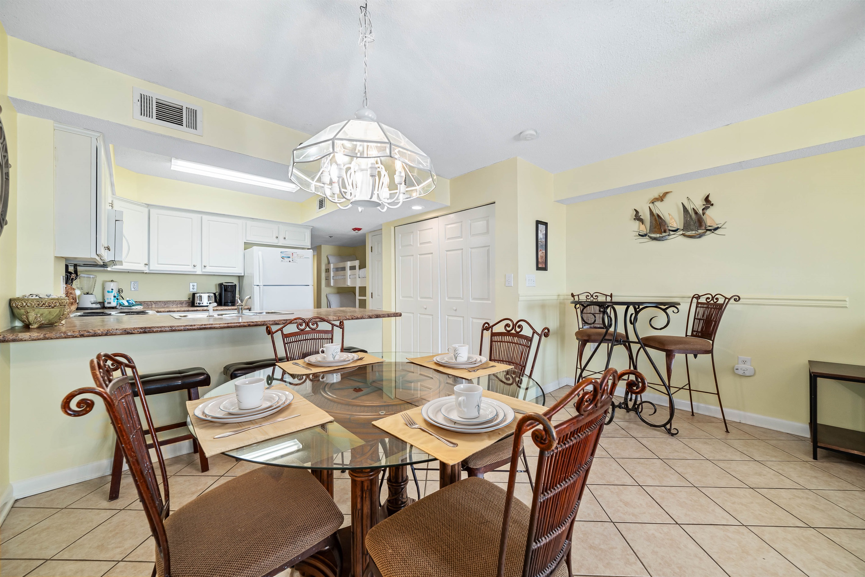 Gather and create memories in this beautifully appointed dining area.