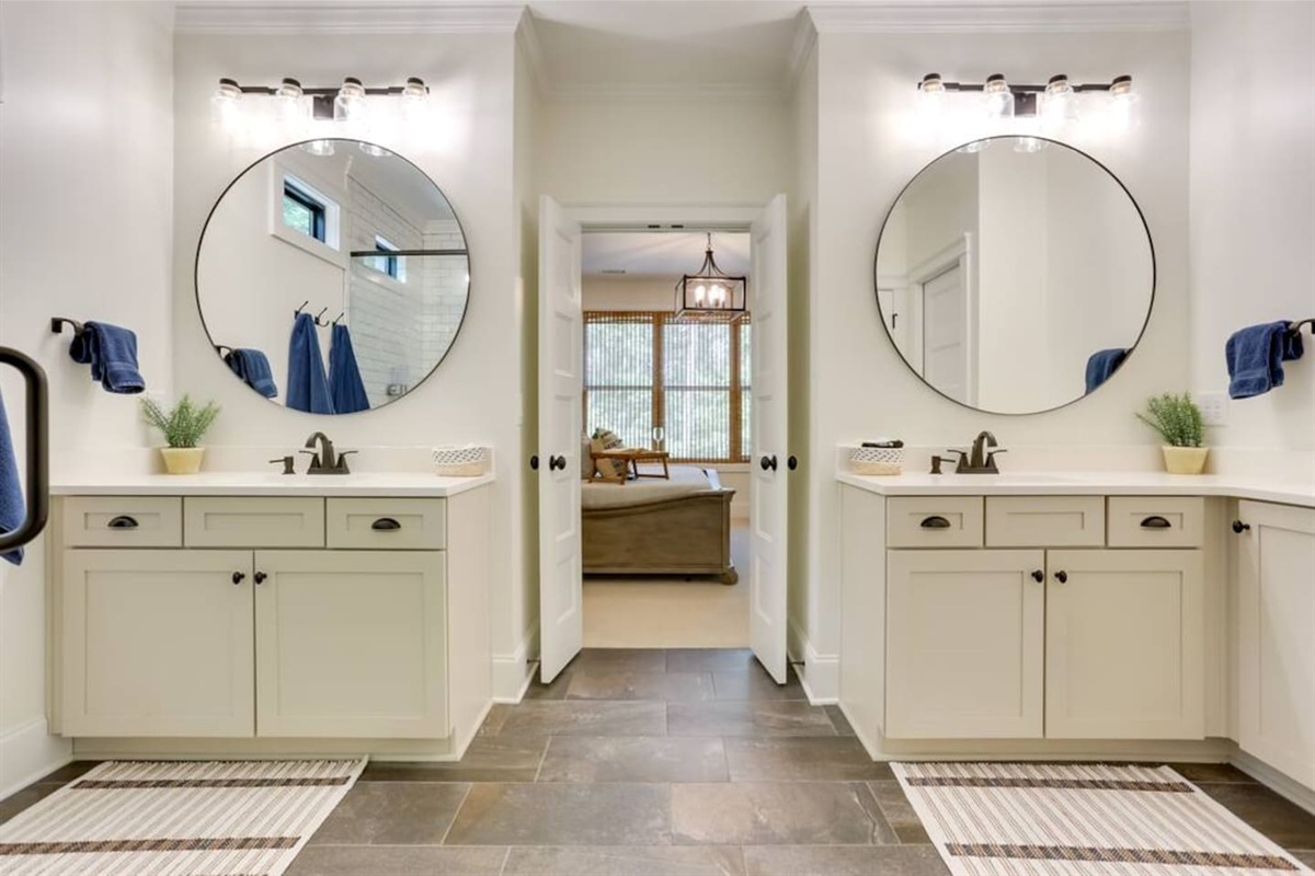 Double Vanities in Master