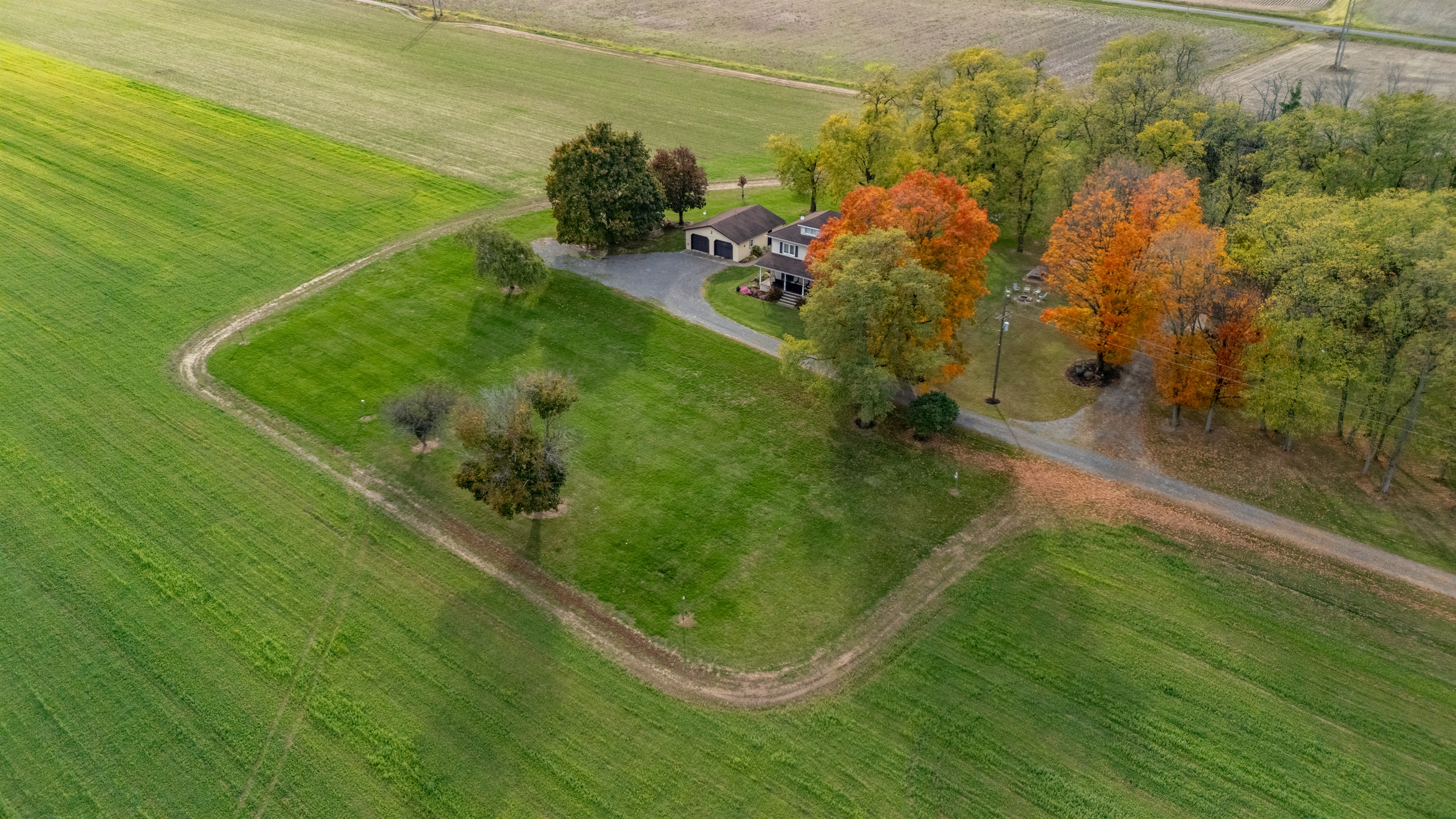 Private driveway leads to your secluded Finger Lakes retreat