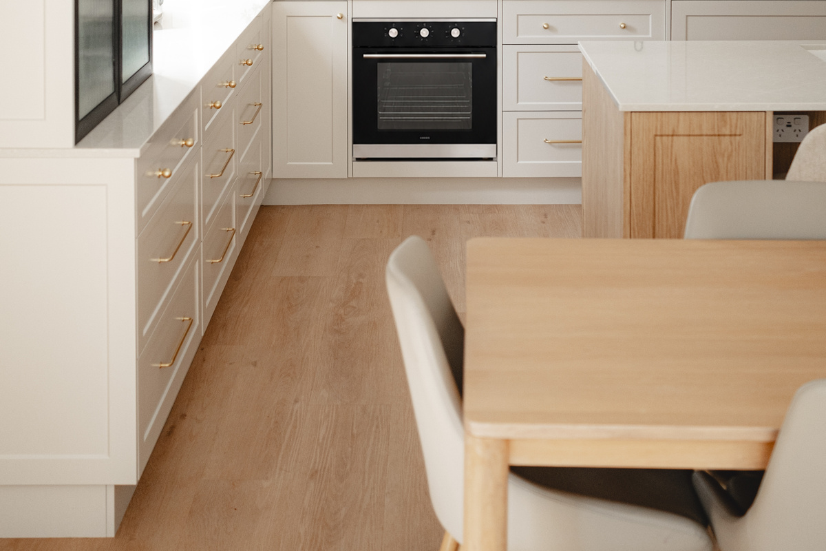 Bright and beautifully designed kitchen featuring modern appliances, generous bench space and elegant finishes.