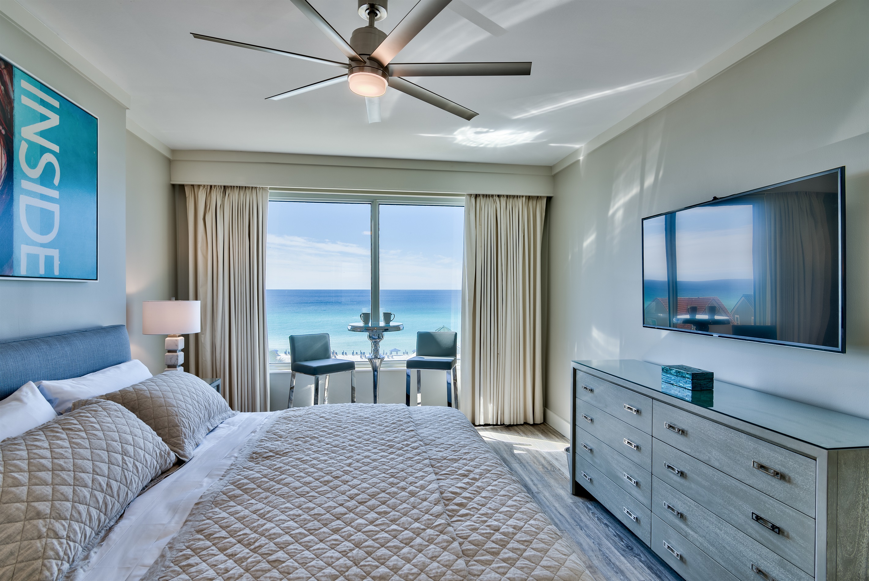 Master Bedroom with Smart TV