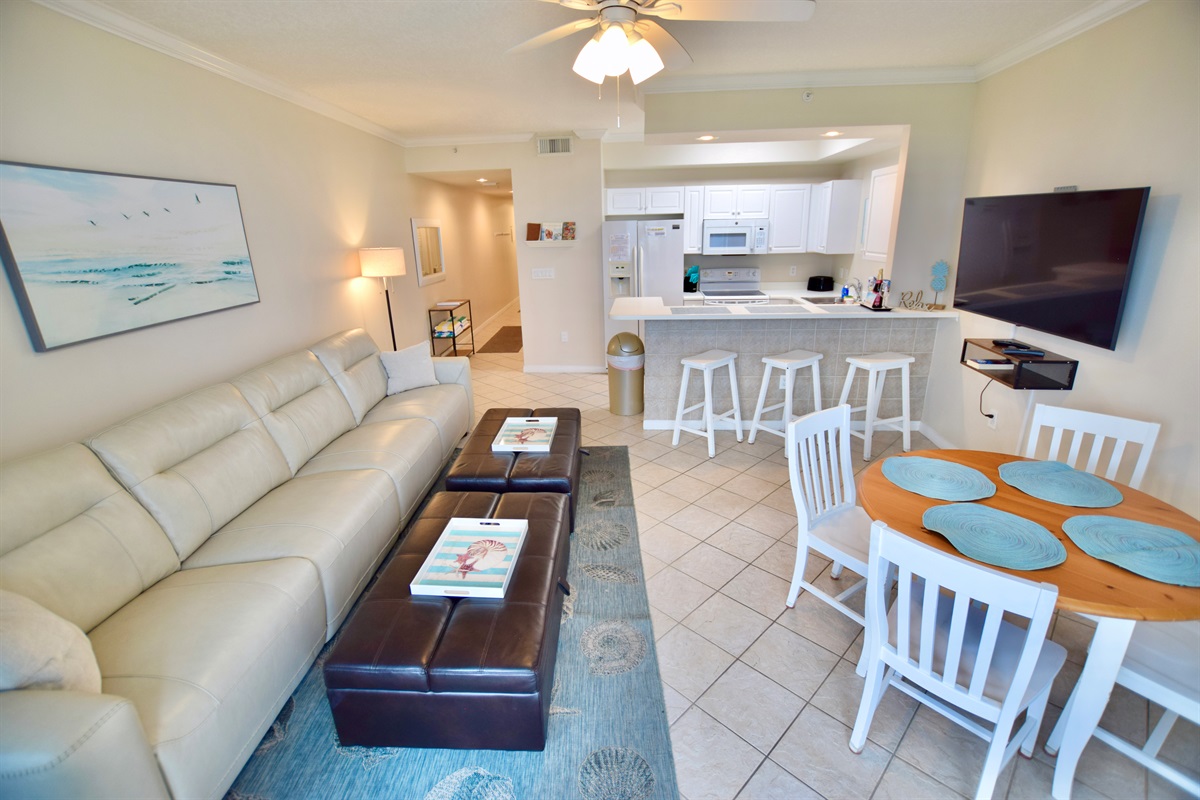 Destin West Gulfside #507 - Living Room