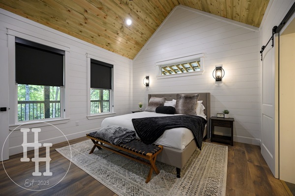 View the beautiful outdoors without leaving the bed.
