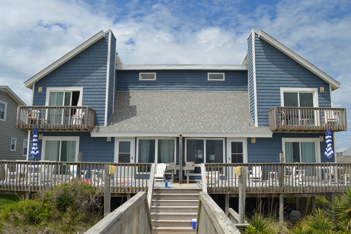 Beach Side of Duplex