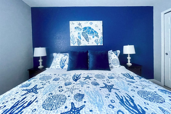 ensuite #2 with King Size bed/private attached bathroom