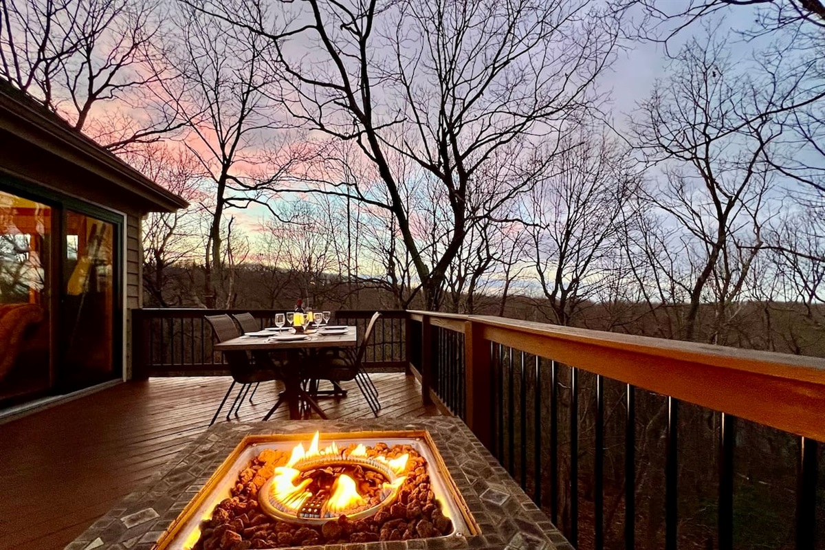 Patio with Dining Firepit and Grill