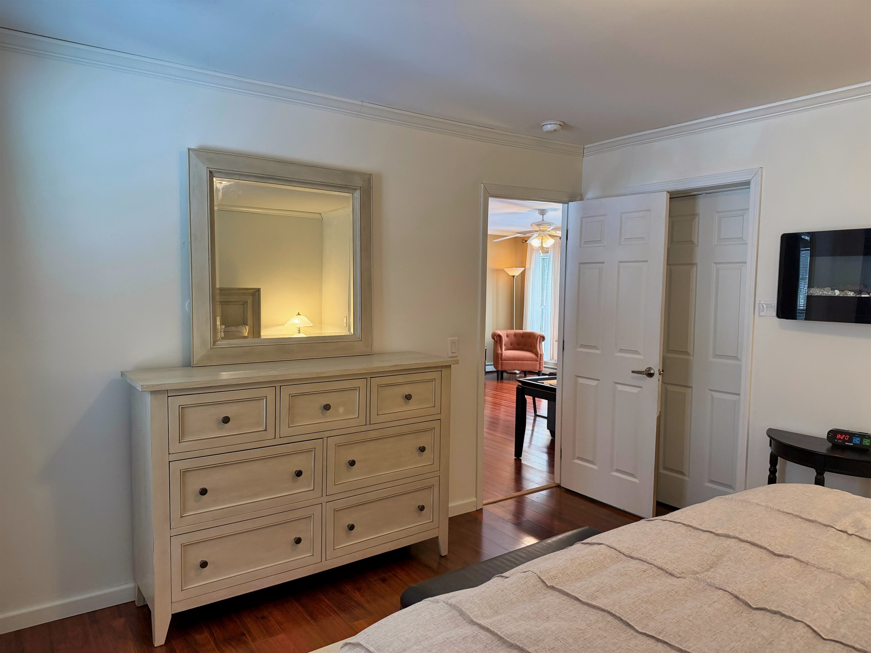 Primary King bedroom with ensuite bath.