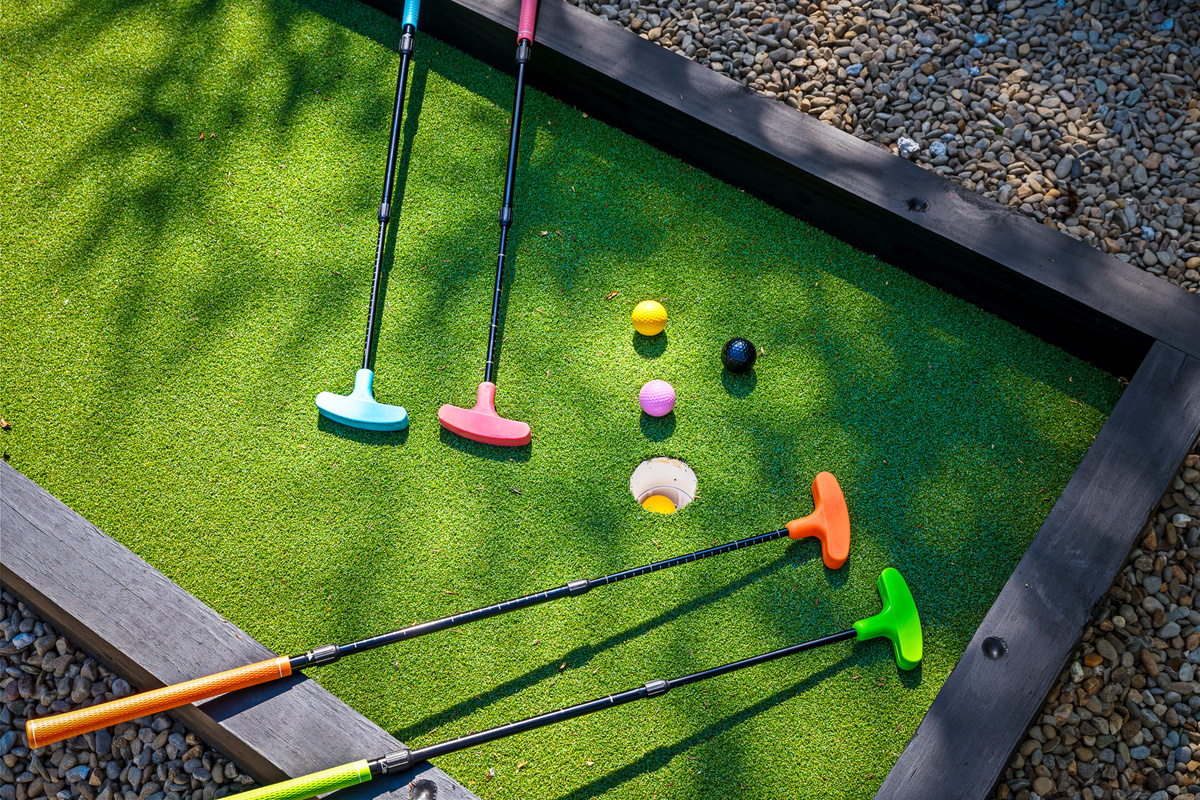 An entire 6 course a private putt putt course for you to enjoy!