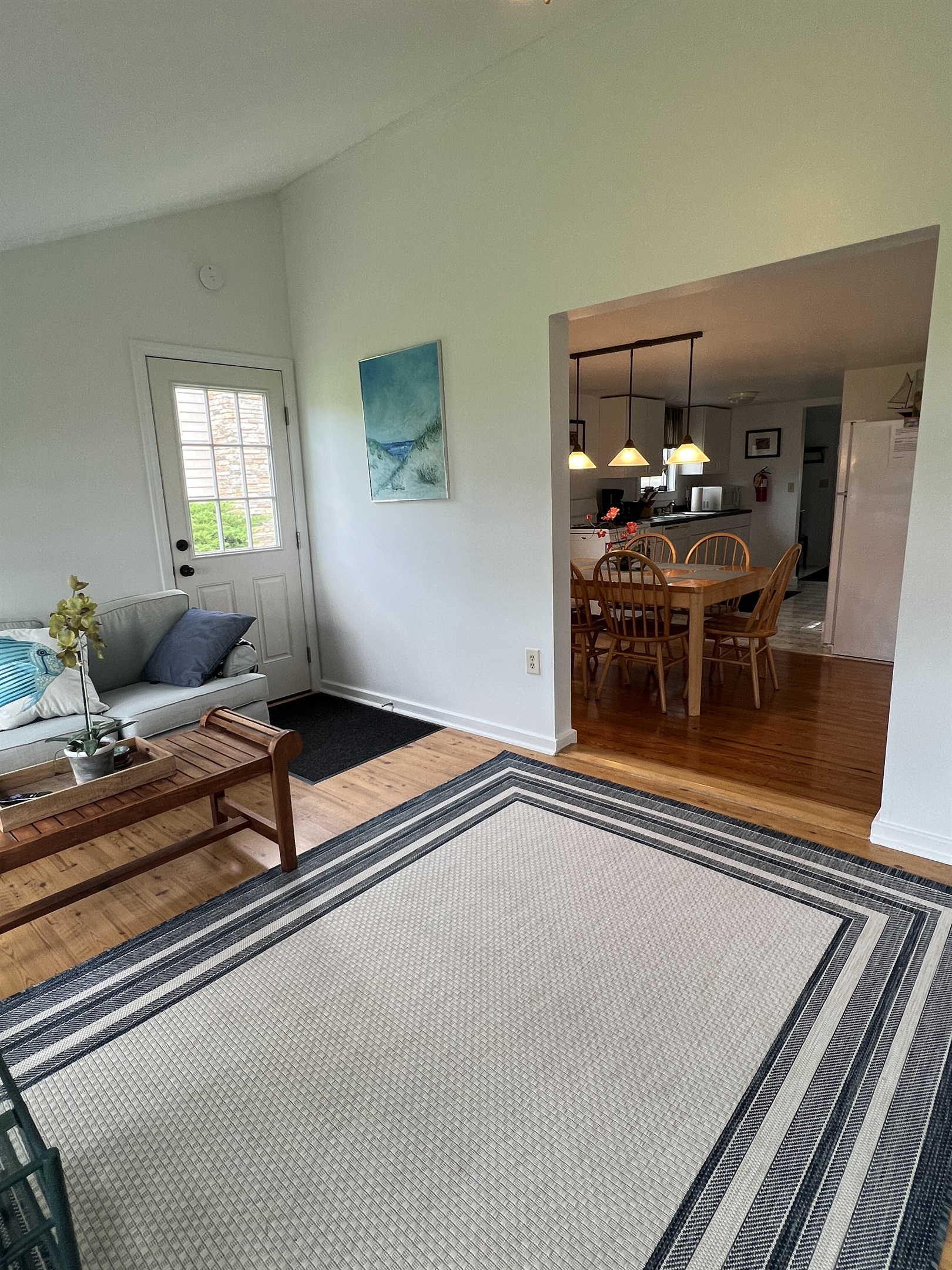 Sunroom into Dining area and Kitchen
