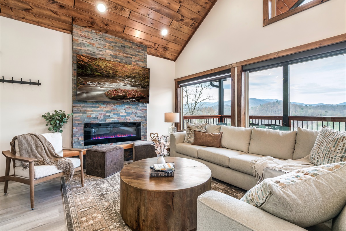 Living room designed for relaxing and spending time together.