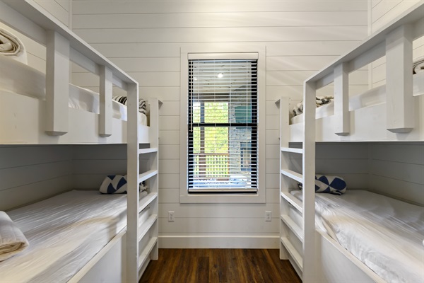 Surprise! There's another bedroom in the upstairs primary bathroom closet.