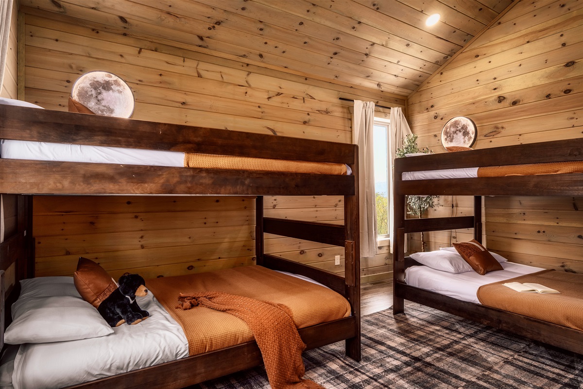 Double the bunks, double the fun. Sleeping space that feels like an adventure