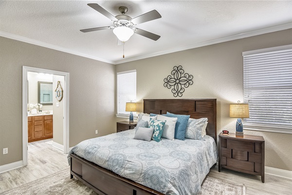 First floor master with en suite bathroom