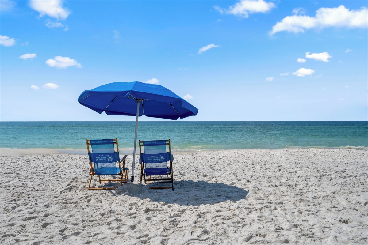 Ikes beach service does beach setup rentals in front of the complex seasonally 