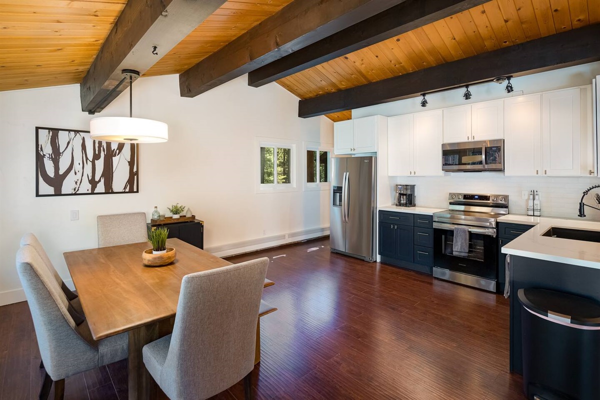 Open concept kitchen/dining area--this is family & friend time!