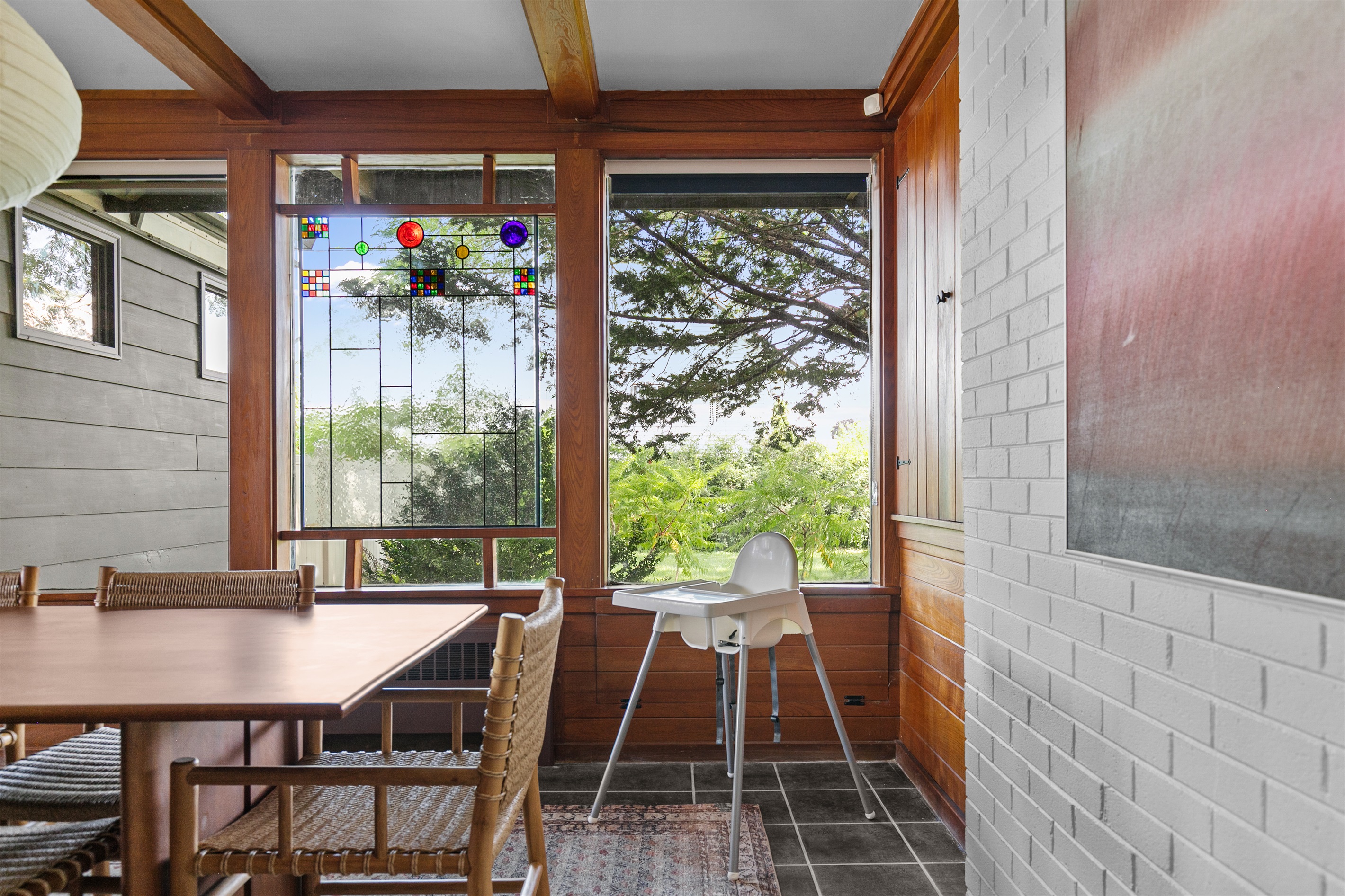 For families traveling with little ones, a highchair is provided to make mealtimes easy and comfortable.