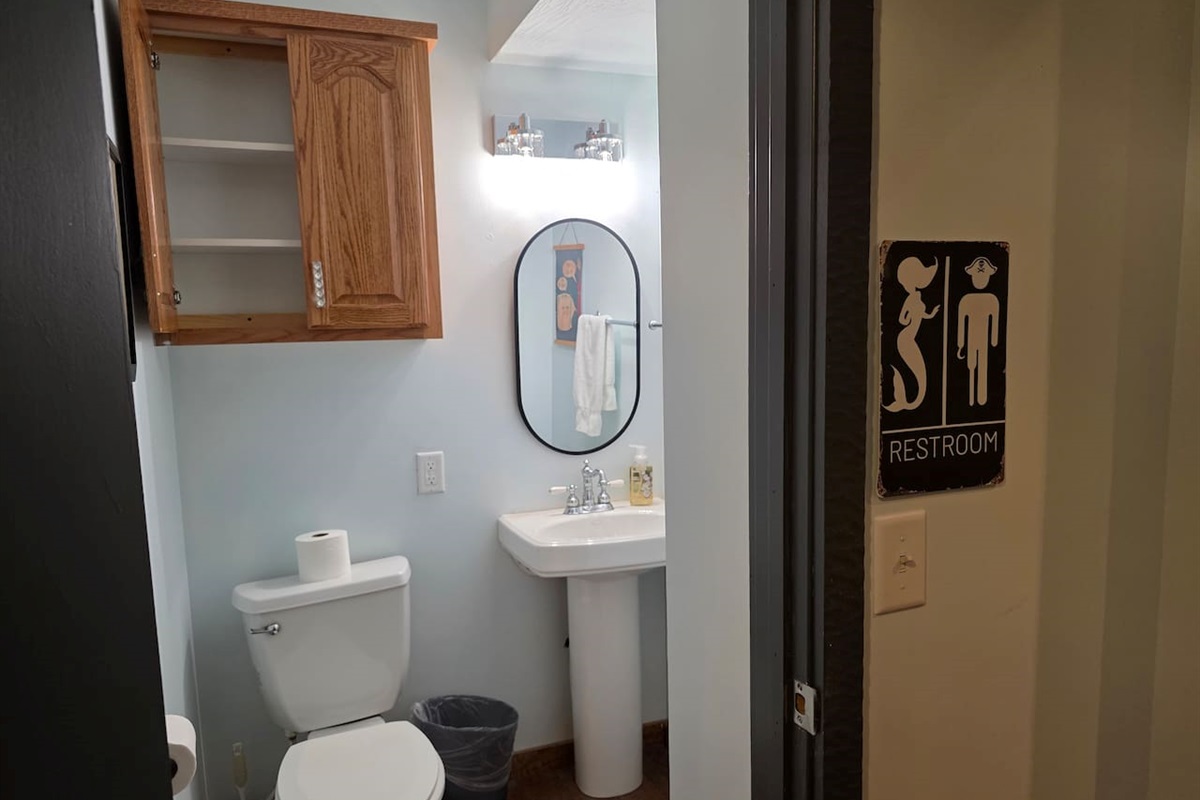 Downstairs half bath