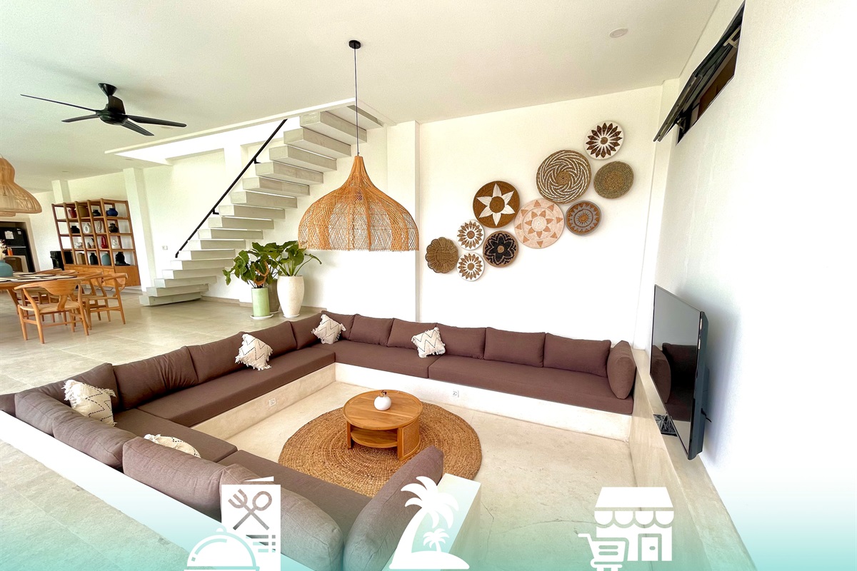 Sunken Sofa in Living area