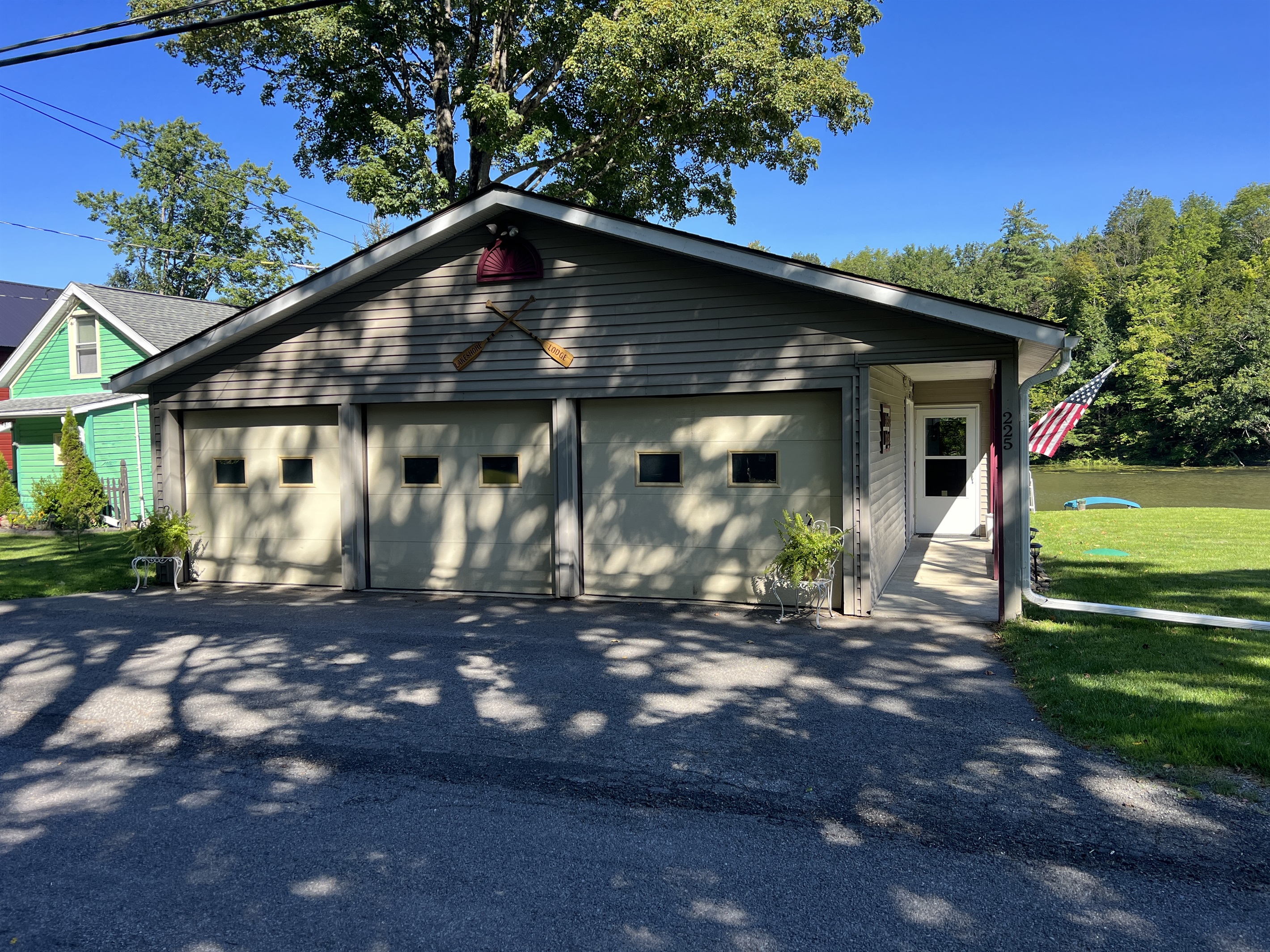 Parking in front of garage