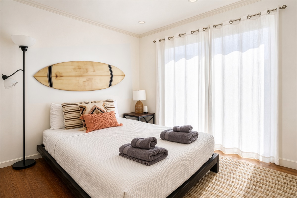 Queen Bedroom | Interior decor and finishes may vary from final remodel