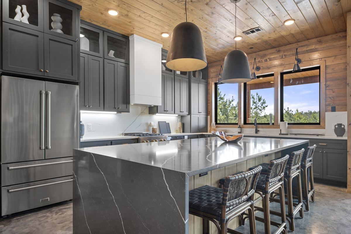 Gourmet Dreams - Whip up a feast in this stunning kitchen, where modern chic meets rustic charm