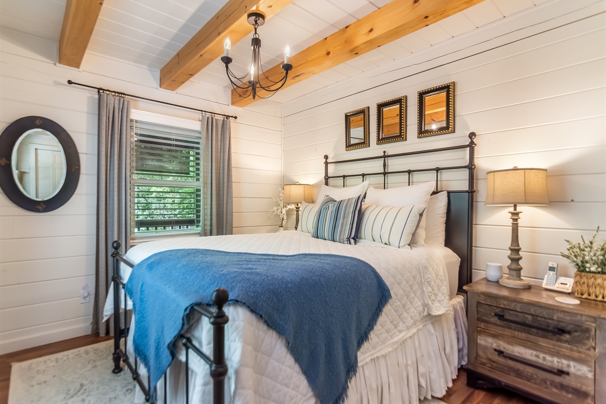 Snuggle up in our amazing bedroom!