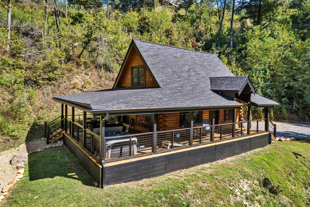 Wrap Around Covered Deck