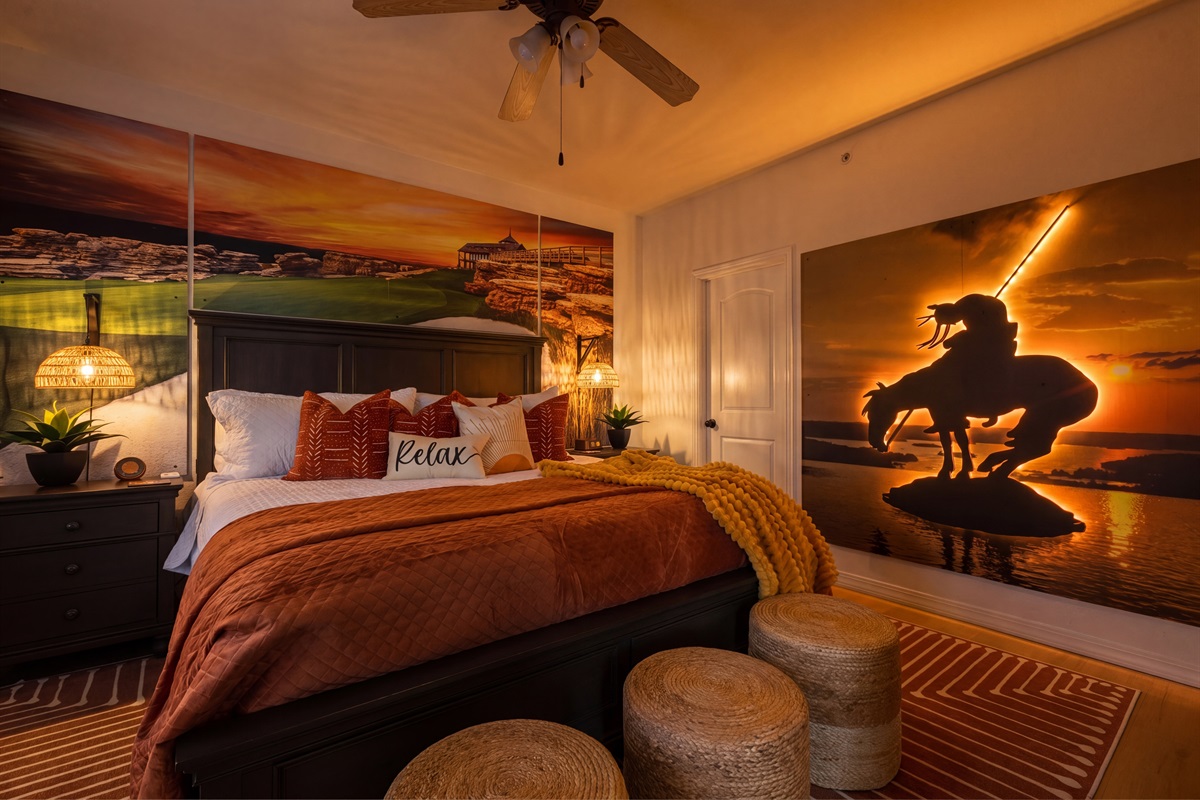 Completely custom artwork with LED backlighting