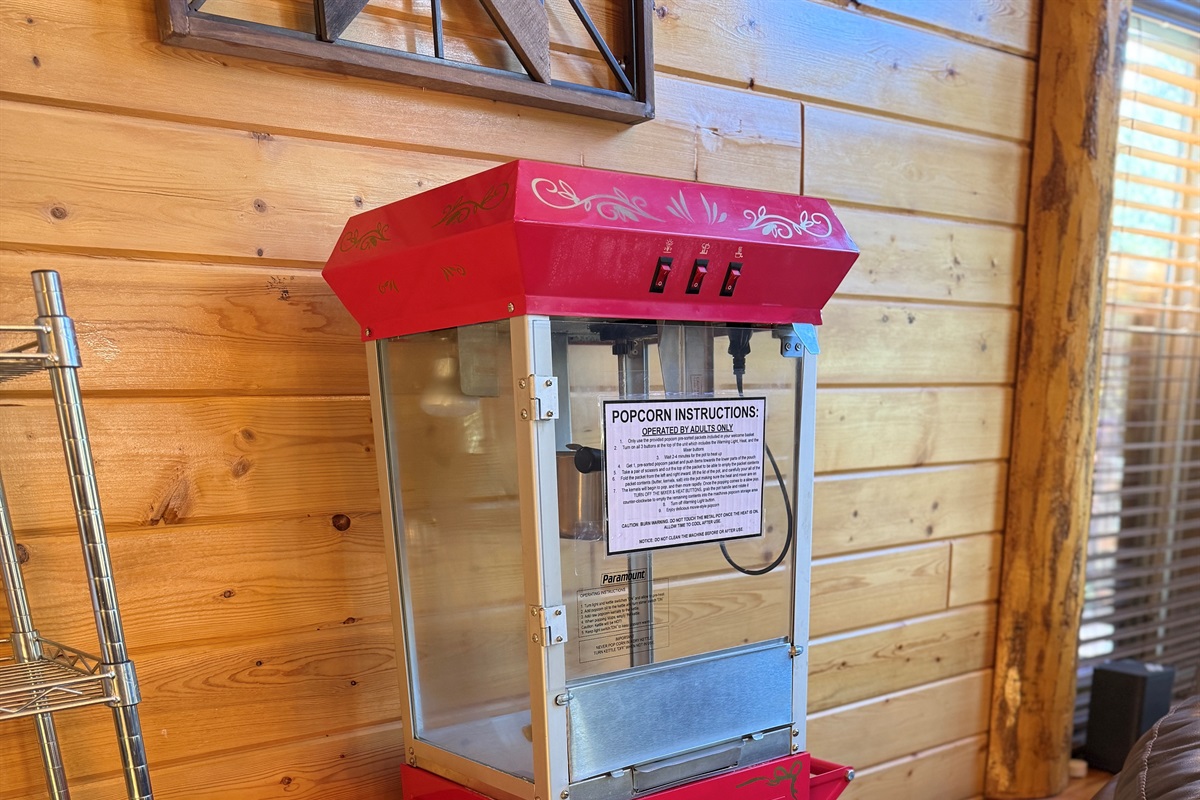 Popcorn machine makes movie  nights that much more fun!