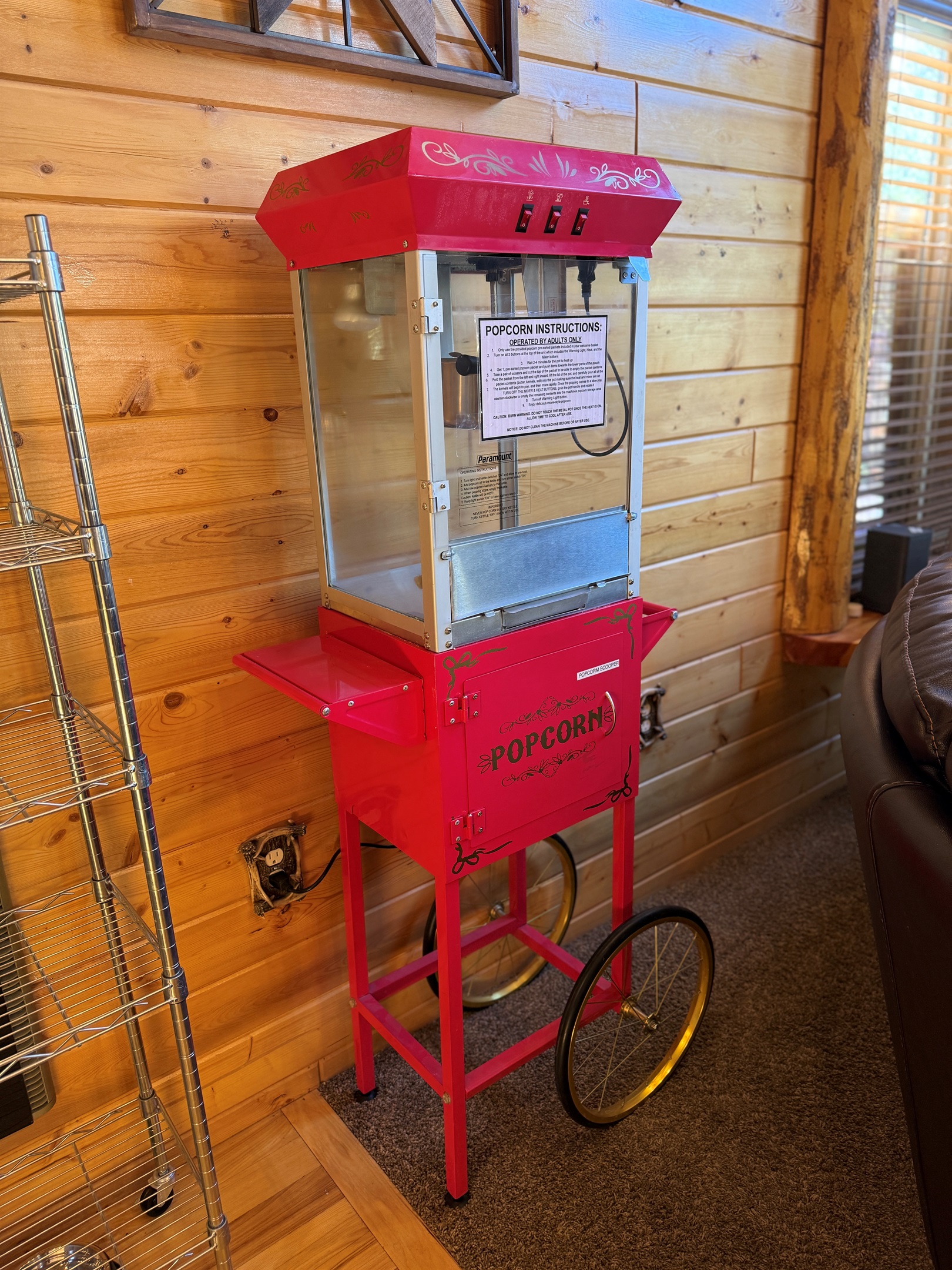 Popcorn machine makes movie  nights that much more fun!