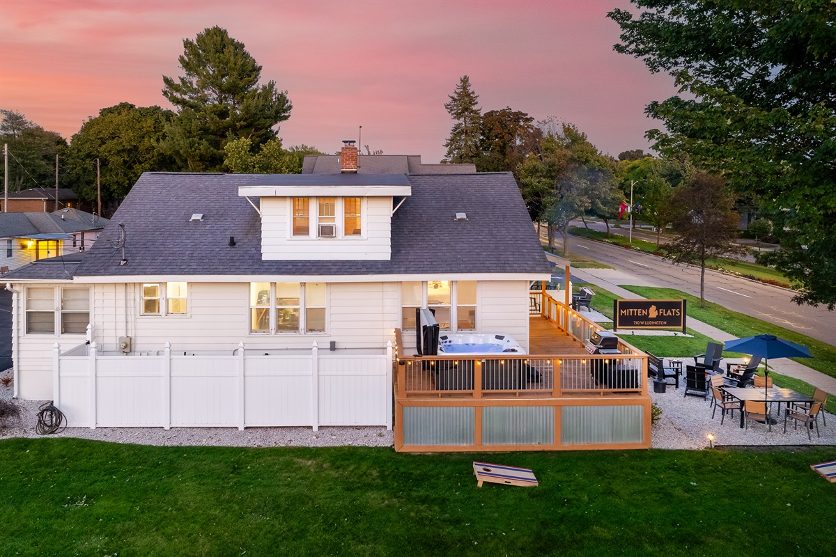 Side view of House and deck