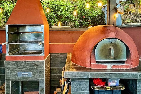 "We enjoyed the outdoor grill and pizza oven."
