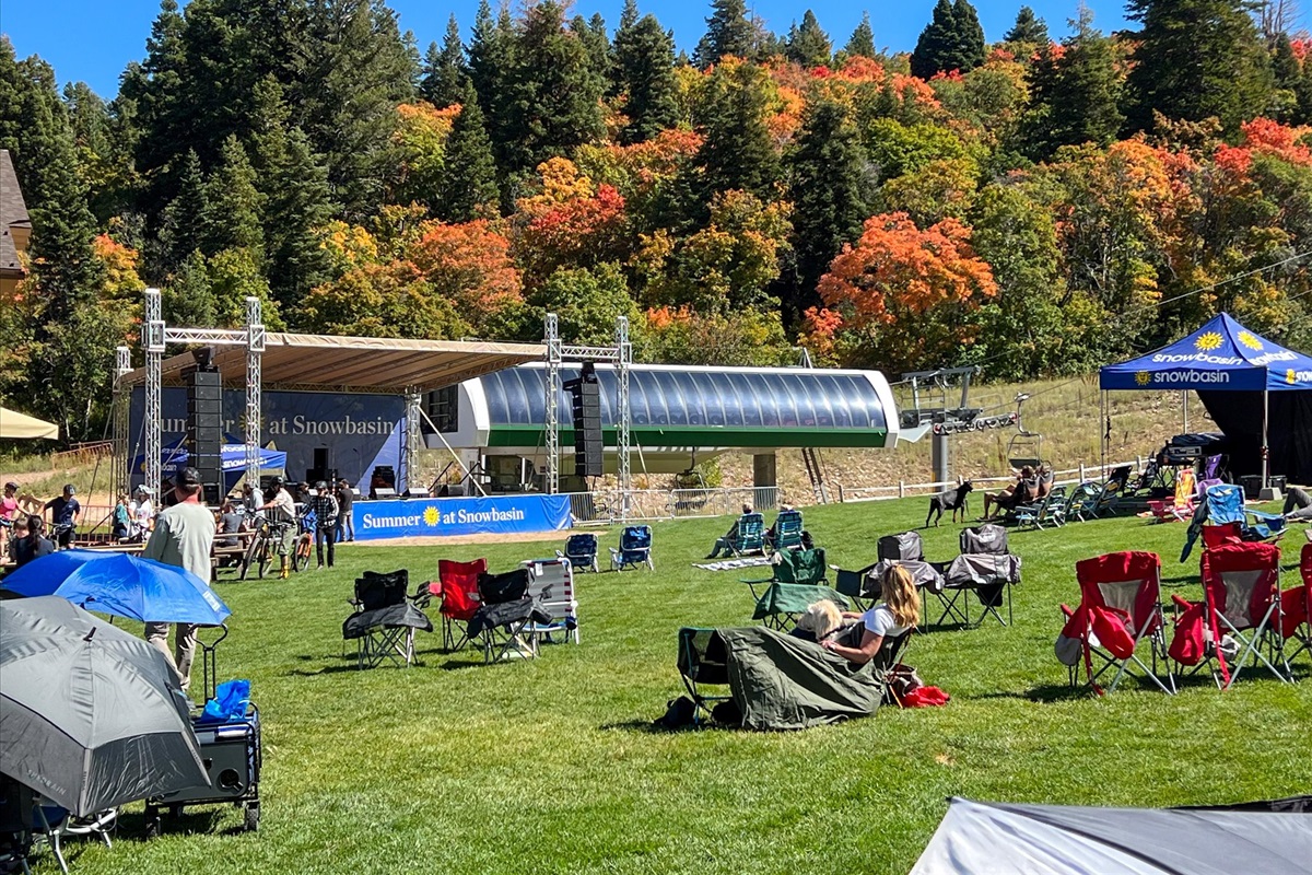 Snowbasin Oktoberfest — live music, Bavarian food, and fall foliage celebrations in the mountains.