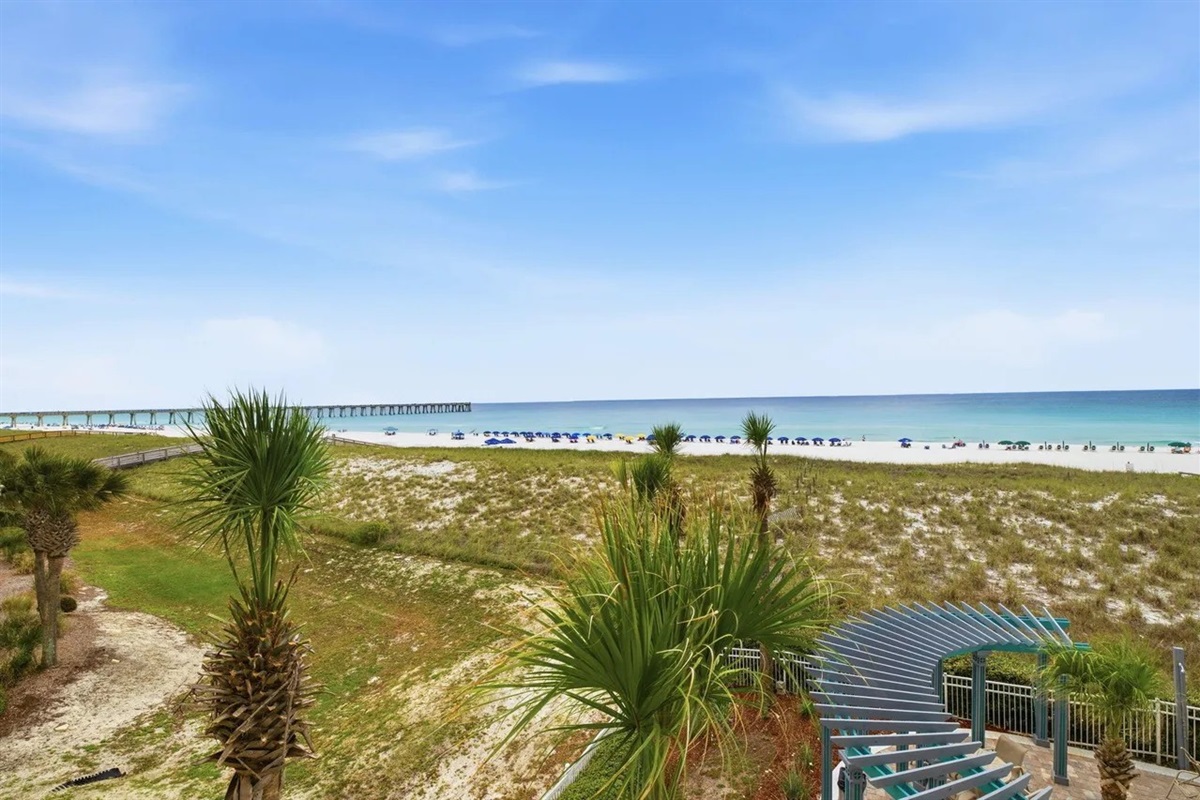 View of Navarre Beach and Pier