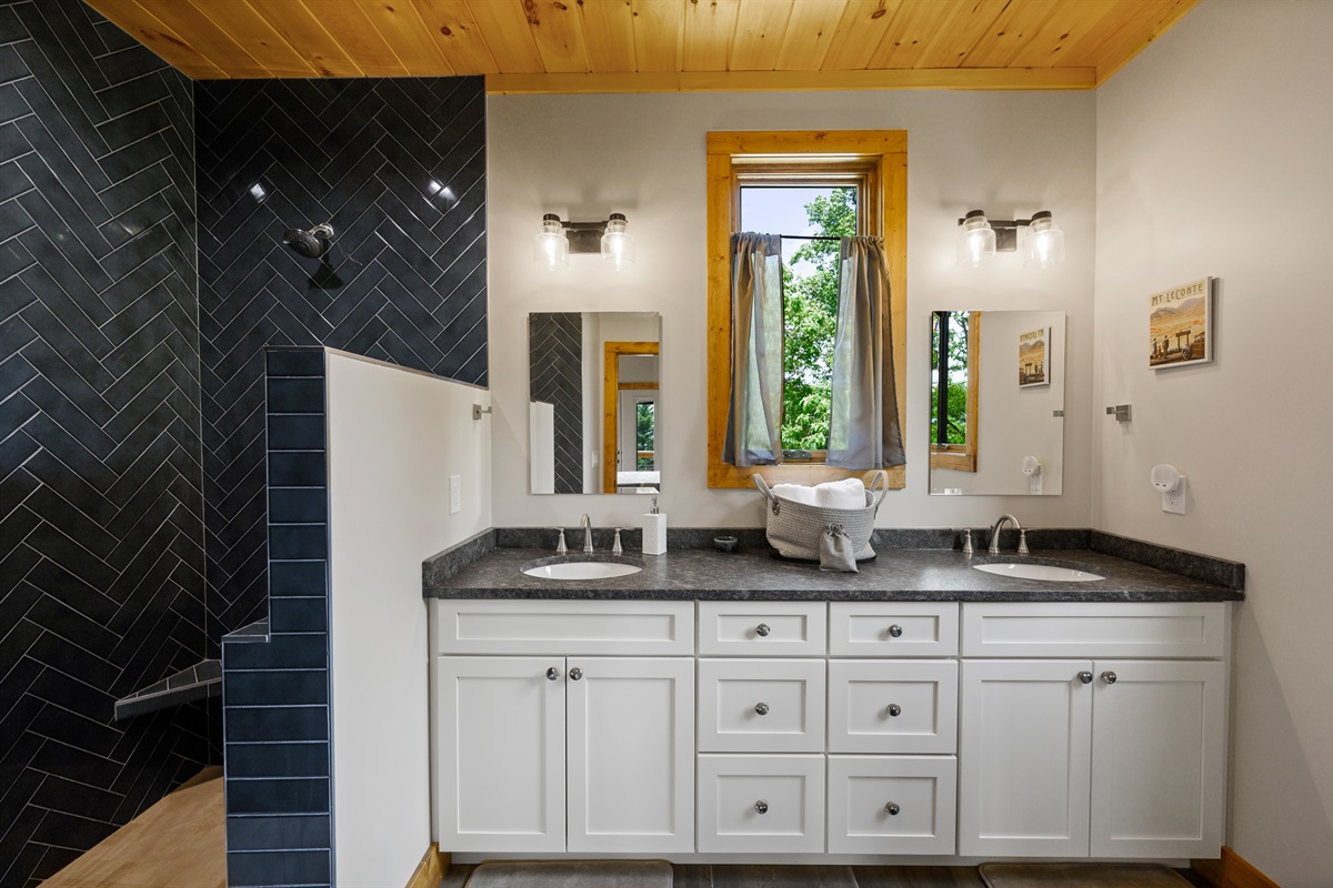 Plenty of space to get ready in the morning