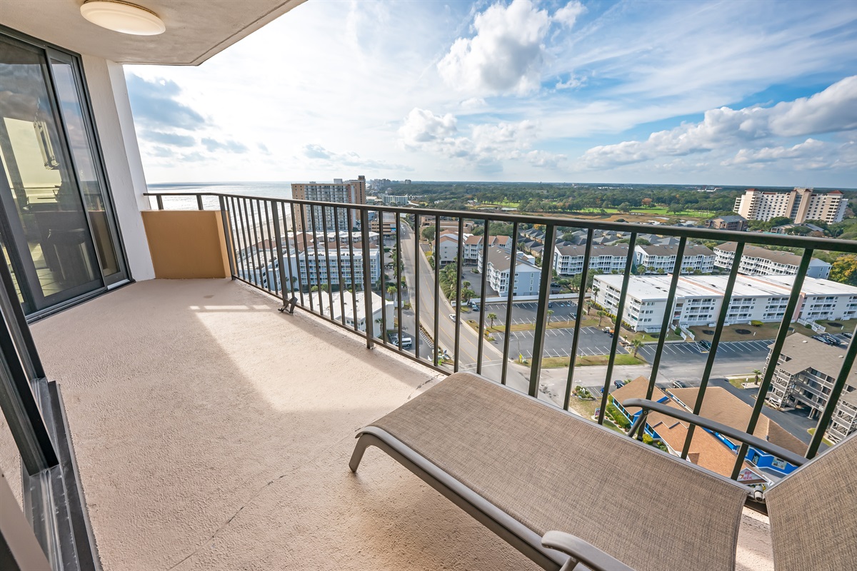 Amazing View from the Balcony!