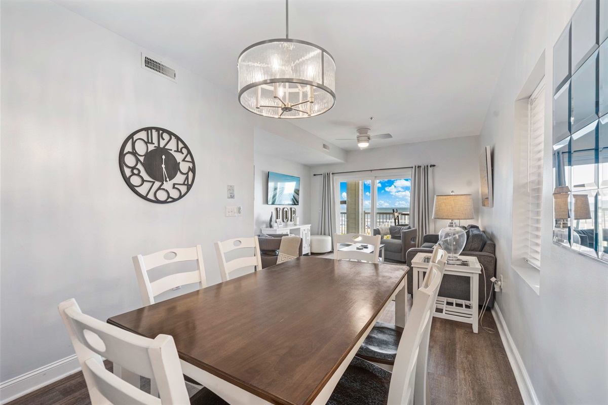 Dining Room | Beach Breeze | Oceanview 202 | 1116 Ocean Blvd, Isle of Palms, SC | IOP Escapes