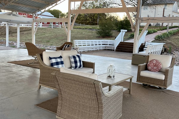 Pavilion is easy access from the Game Barn and houses